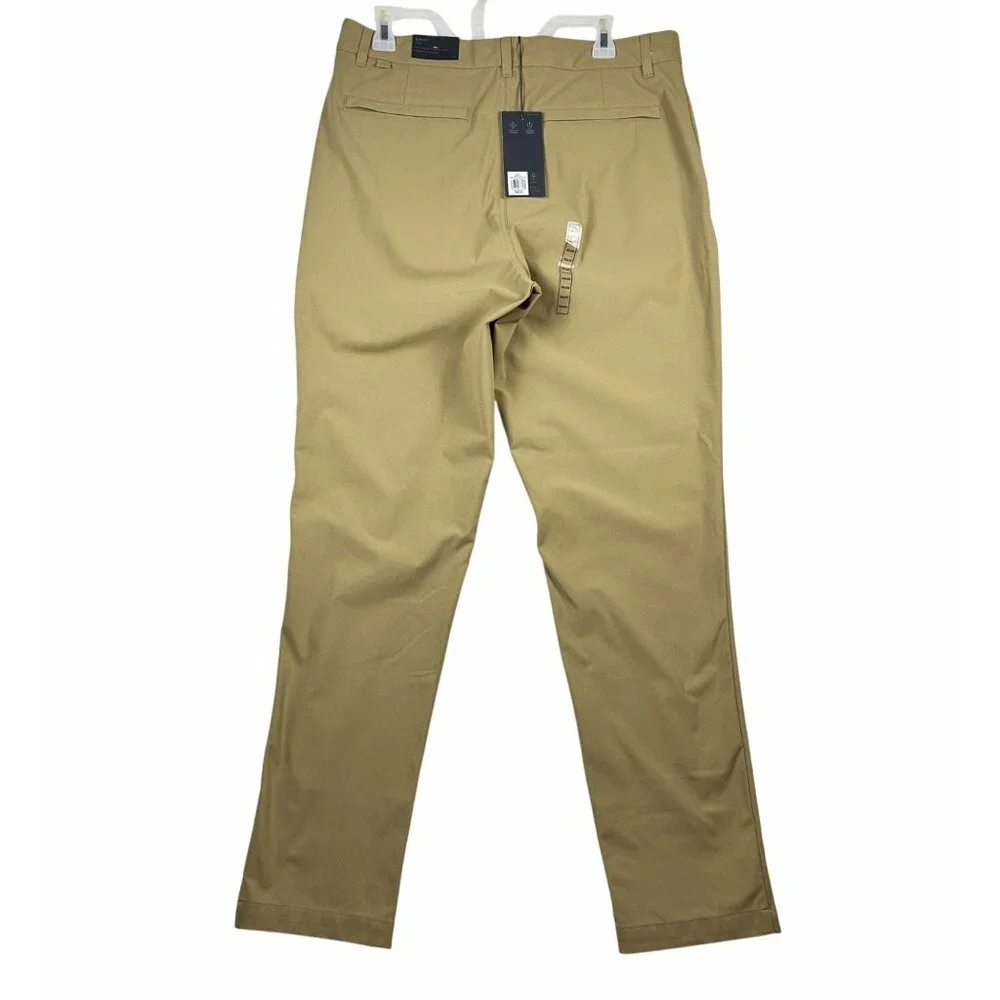 VRST Mens Limitless Performance Slim Fit Chino Pants W35 L32 Beige Stretch NWT - Picture 3 of 12